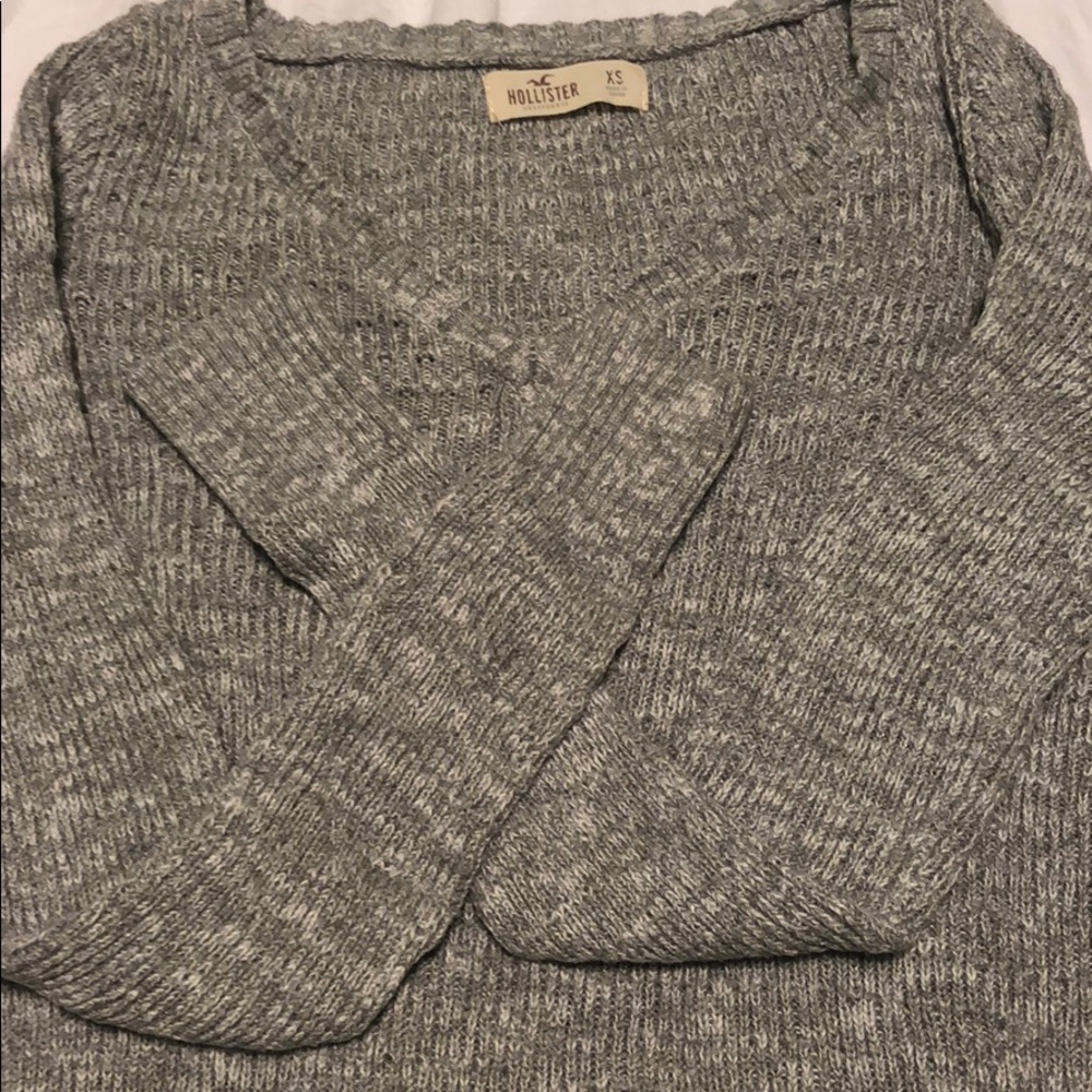 gray sweater
